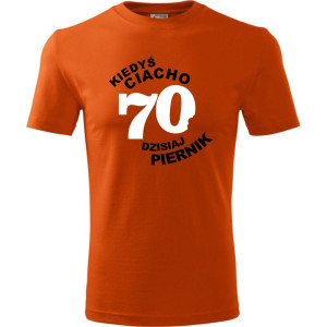 Męska koszulka - kiedyś ciacho 70 dzisiaj piernik