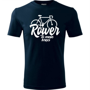 męska koszulka - rower - to mnie kręci
