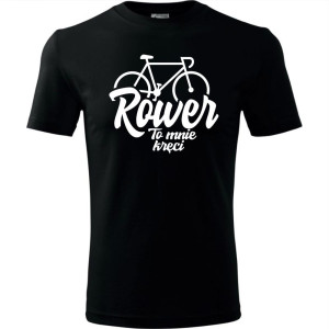 męska koszulka - rower - to mnie kręci