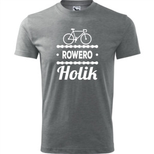 męska koszulka - roweroholik