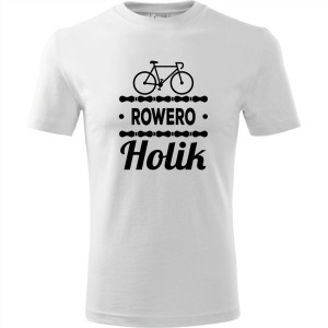 męska koszulka - roweroholik