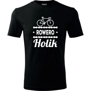 męska koszulka - roweroholik