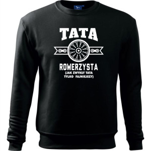 męska bluza klasyczna - tata rowerzysta (jak zwykły tata tylko fajniejszy)