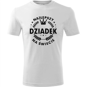 Męska koszulka - Najlepszy dziadek na całym świecie - prezent urodziny, dzień dziadka