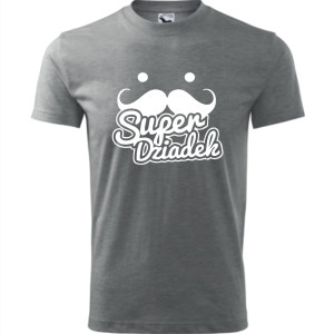 Męska koszulka - Super dziadek z wąsem