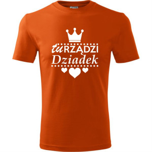 Męska koszulka - Tu rządzi dziadek