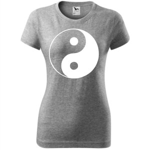 Damska koszulka taliowana - Yin-yang