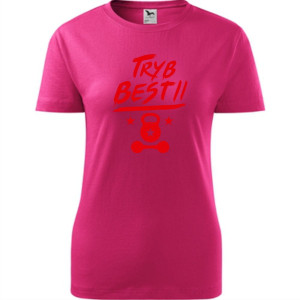 damska koszulka taliowana - tryb bestii