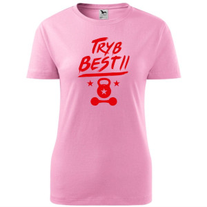 damska koszulka taliowana - tryb bestii