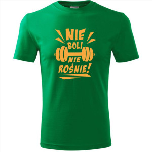 męska koszulka - nie boli nie rośnie