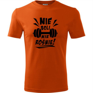 męska koszulka - nie boli nie rośnie