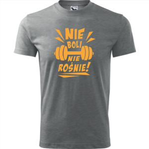 męska koszulka - nie boli nie rośnie