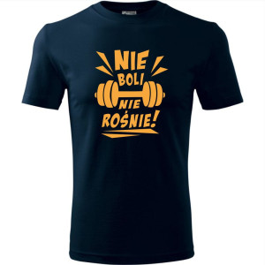 męska koszulka - nie boli nie rośnie