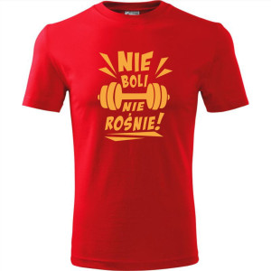 męska koszulka - nie boli nie rośnie