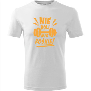 męska koszulka - nie boli nie rośnie