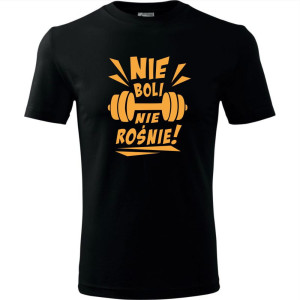 męska koszulka - nie boli nie rośnie