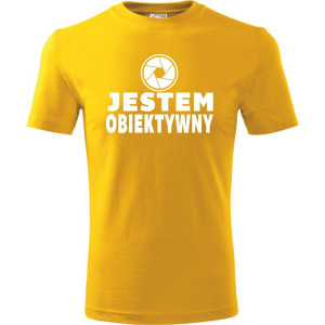 męska koszulka - jestem obiektywny