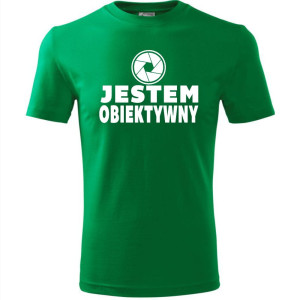 męska koszulka - jestem obiektywny