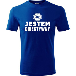 męska koszulka - jestem obiektywny