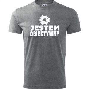 męska koszulka - jestem obiektywny