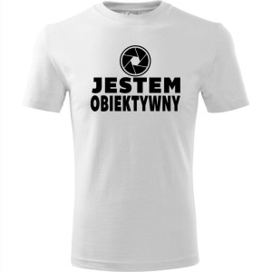 męska koszulka - jestem obiektywny
