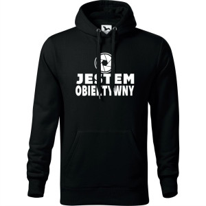 męska bluza z kapturem - jestem obiektywny