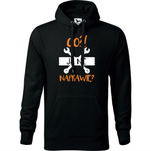 męska bluza z kapturem - co?! ja nie naprawię?