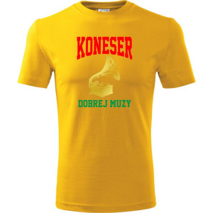 męska koszulka - koneser dobrej muzy