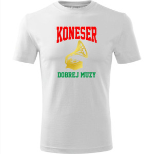 męska koszulka - koneser dobrej muzy