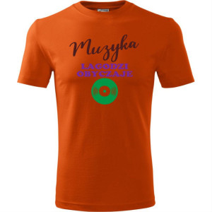męska koszulka - muzyka łagodzi obyczaje