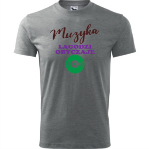 męska koszulka - muzyka łagodzi obyczaje