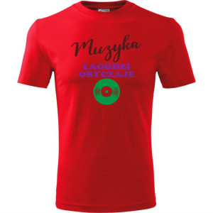 męska koszulka - muzyka łagodzi obyczaje