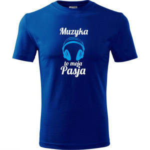 męska koszulka - muzyka to moja pasja