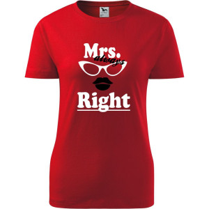 damska koszulka - mrs always right