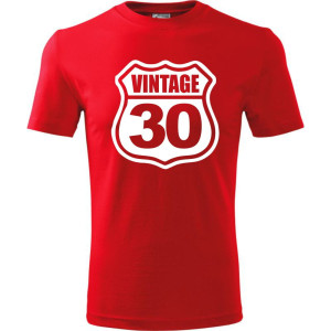 Męska koszulka - vintage 30