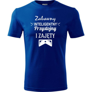 Męska koszulka - Zabawny, inteligentny i do tego zajęty