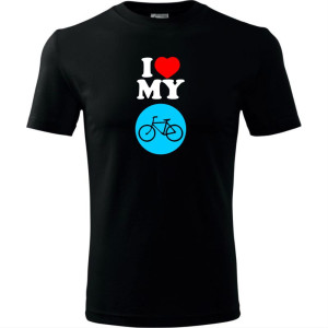 Męska koszulka dla Rowerzysty - I love my bike 03