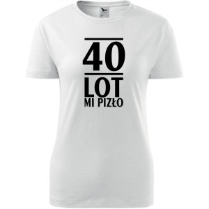 Damska koszulka taliowana - 40 lot mi pizło