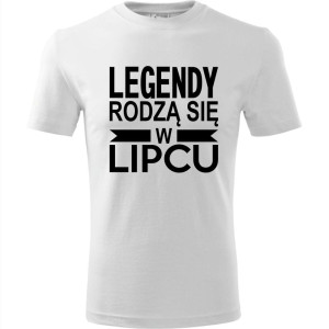 Męska koszulka - Legendy rodzą się w lipcu