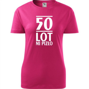 Damska koszulka - 50 lot mi pizło