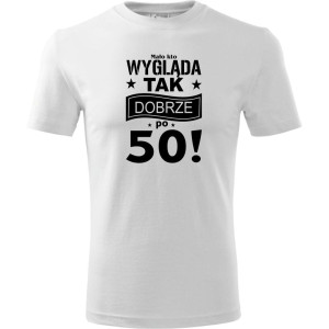 Męska koszulka - mało kto wygląda tak dobrze po 50