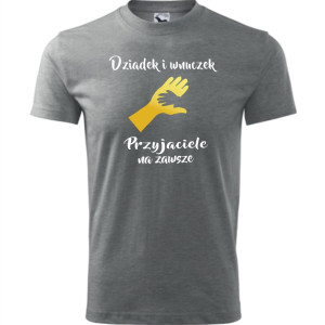 Męska koszulka - Dziadek i wnuczek, przyjaciele na zawsze