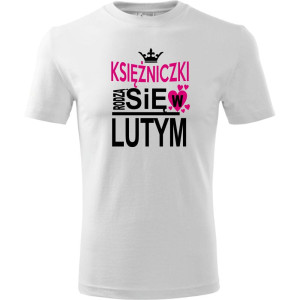 Dziecięca koszulka - Księżniczki rodzą się w lutym