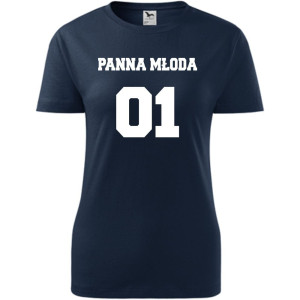 Damska koszulka taliowana - Team młodej Panna młoda