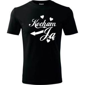 męska koszulka - kocham ją