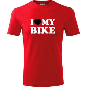 Męska koszulka dla Rowerzysty - I love my bike
