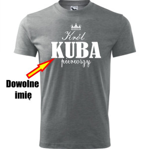 Męska koszulka - Król + dowolne imię