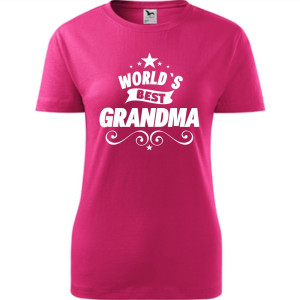 Damska koszulka - World's best Grandma.