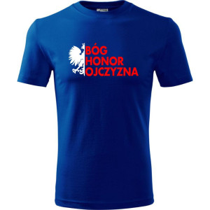 Męska koszulka - Bóg Honor Ojczyzna