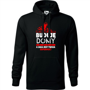 męska bluza z kapturem - buduję domy a jaka jest twoja supermoc?